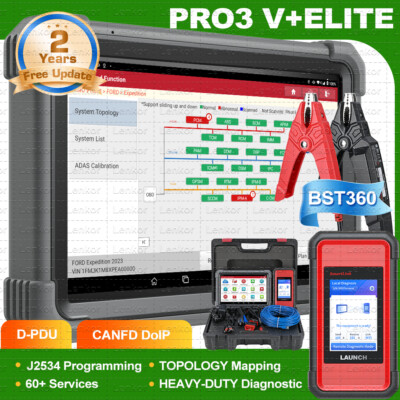 2025 LAUNCH X431 PRO3S+ ELITE V+5.0 PRO5 Car Diagnostic Tool J2534 Programming
