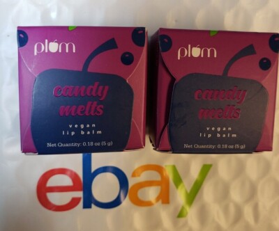 Plum Candy Melts Vegan Lip Balm Berry Feast Natural .18oz NEW SEALED