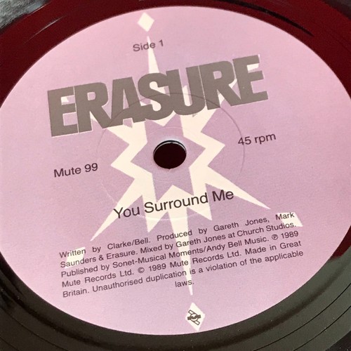 ERASURE You Surround Me 1989 UK 7" vinyl single 91 Steps original 45 MUTE99 - Picture 4 of 4