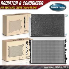 Radiator & AC Condenser Cooling Kit for Mercedes-Benz C300 C350e C400 C43 AMG