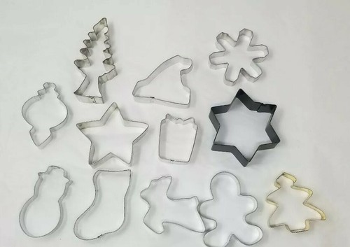 12 Holiday Cookie Cutter Set, Shapes Cookie Cutters, Christmas Cookie Cutter - Picture 3 of 6