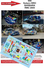DECALS 1/24 REF 0988 SUBARU IMPREZA BARBARA RALLYE MONTE CARLO 2005 WRC RALLY