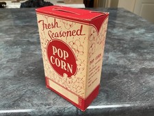 Vintage American Diner Popcorn Box Display Food Shop Wrapper Advertising 1930s