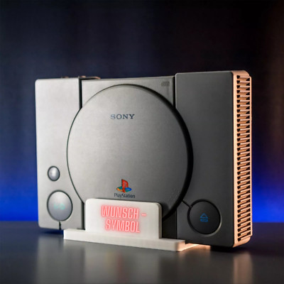 Halterung passend für PlayStation 1 One Konsole Halter PS1 Zubehör Stand Ständer