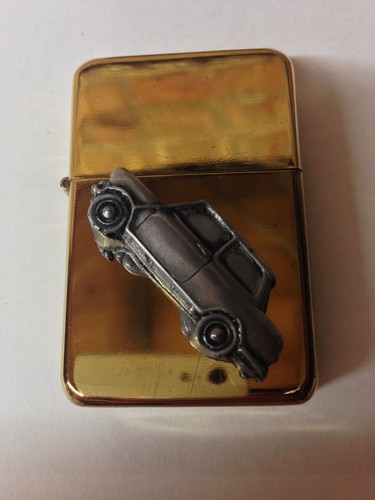 Riley Elf MK3 ref211 Car Pewter Effect Emblem fliptop petrol lighter refillable - Picture 6 of 8