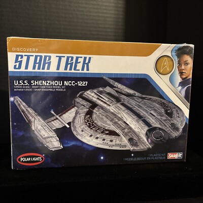 POLAR LIGHTS 967M/12 STAR TREK DISCOVERY USS SHENZHOU MODEL KIT-NIB-1:2500 SCALE