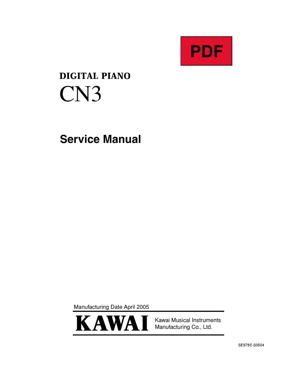 Manual de servicio Kawai CN-3 con esquemas electrónicos