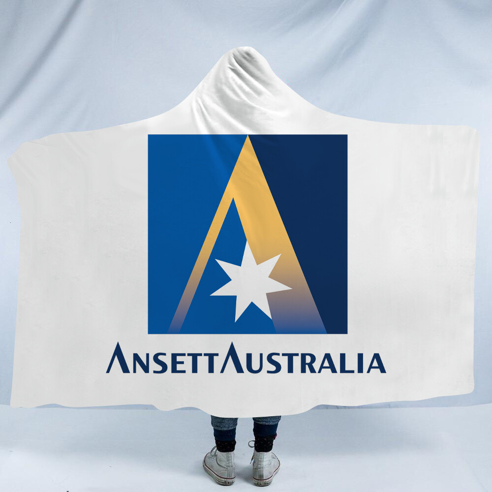New Ansett Australia Hooded Blanket Fleece, image size:1000x1000