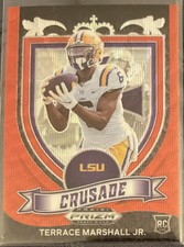 2021 Prizm Draft Picks TERRACE MARSHALL RC CRUSADE RUBY WAVE PRIZM ROOKIE MINT!