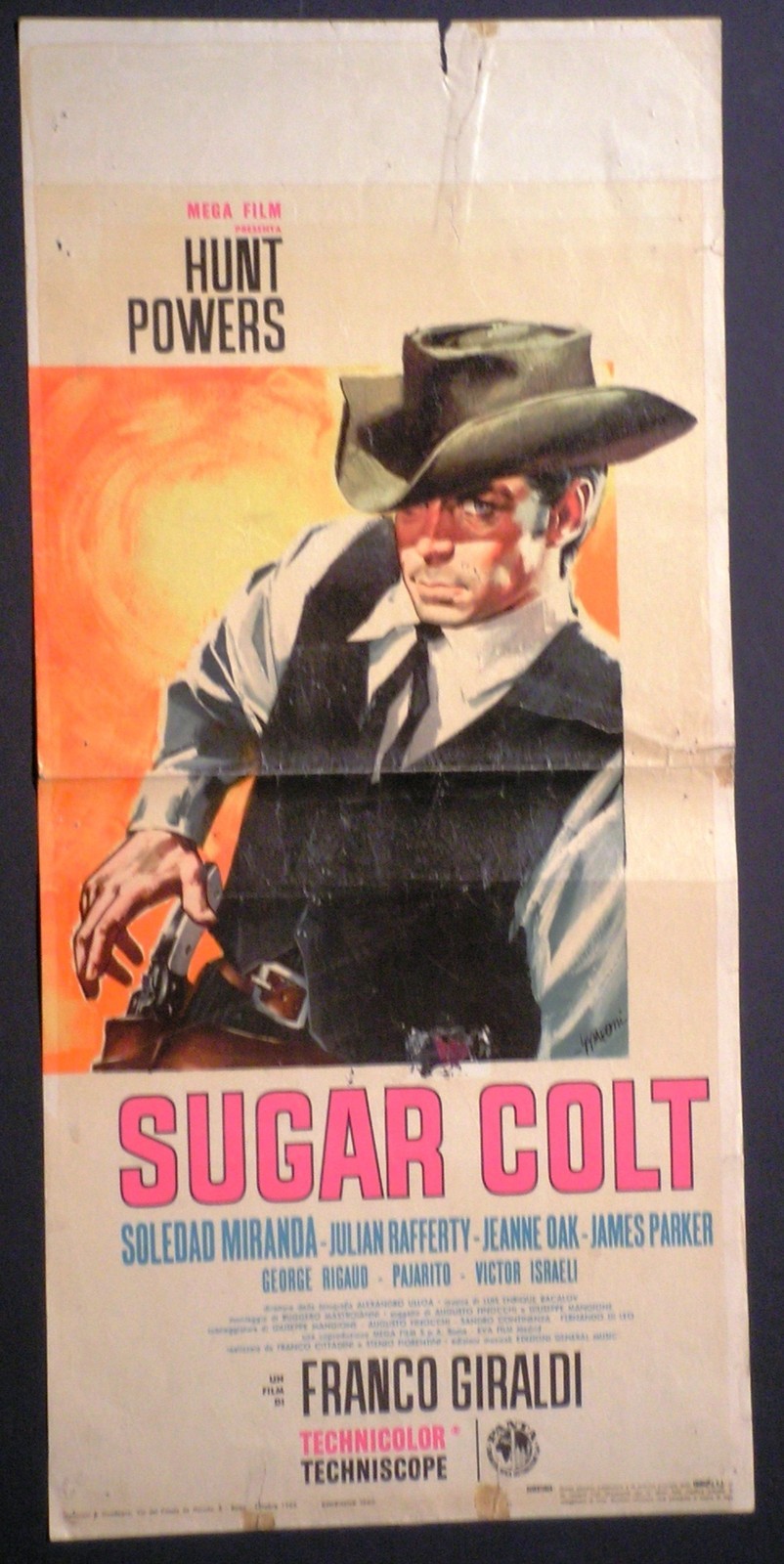 Locandina originale film Sugar Colt (1967) - Regia di Franco Giraldi