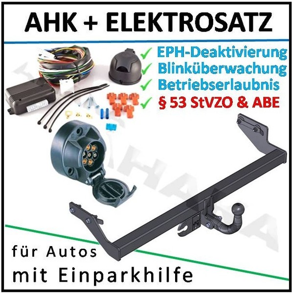 AHK ES7 FüR Mercedes-Benz A-Klasse W168 97-04 AnhäNgerkupplung Eph-Abschaltung-image