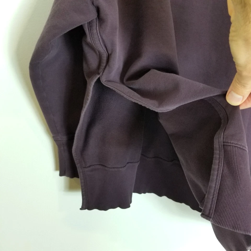 Sudadera Universal Standard Mujer Algodón Pima Grande 22/24 Berenjena Pullover Foto 3 de 4