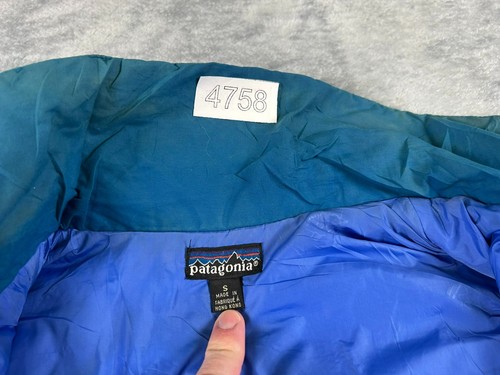 VESTE HOMME ISOLANTE VINTAGE PATAGONIA GUIDE SHELL PARKA S BLEU SNOWBOARD - Photo 10/15