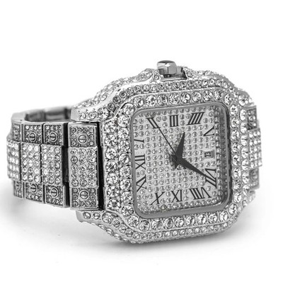 Iced Out Watch Unisex Timepiece