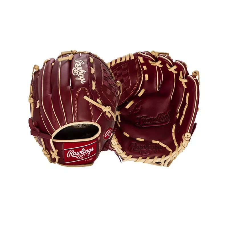 Gant Rawlings Sandlot 12" marron avec poche pré-formée pour capture rapide