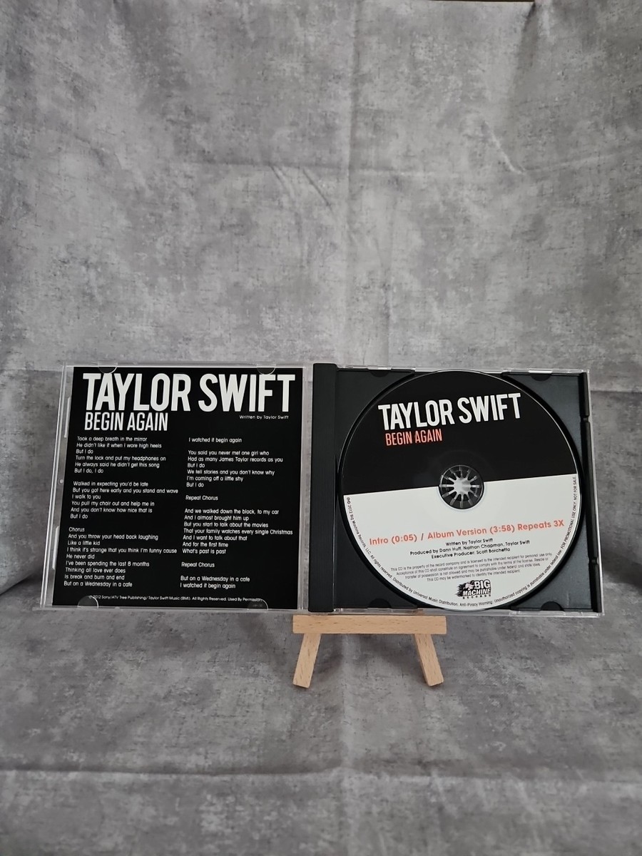 Taylor Swift Begin Again CD Single 2012 Extremely Rare Jewel Case