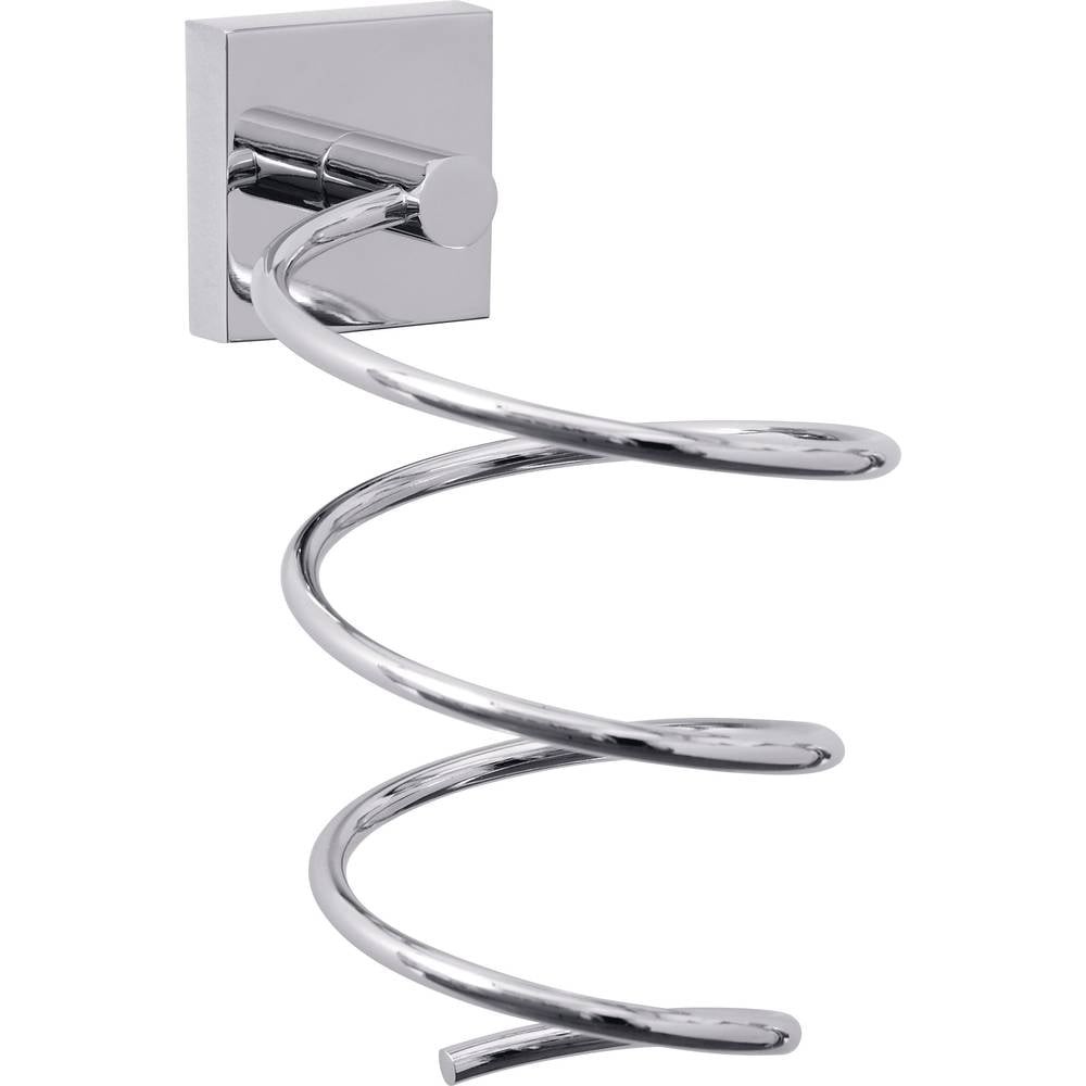 Support sèche-cheveux tesa Ekkro chrome brillant fixation sans perçage