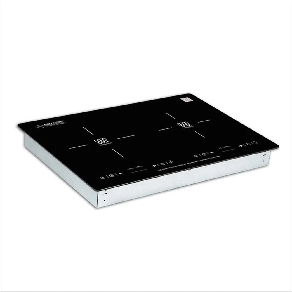 Equator 20" Built in/Freestanding 2 Horizontal Burner Induction Cooktop in Black