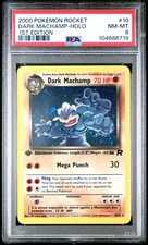 PSA 8 Pokemon Team Rocket 1st Edition Holo Rare Dark Machamp 10/82 NM/MINT!! on eBay