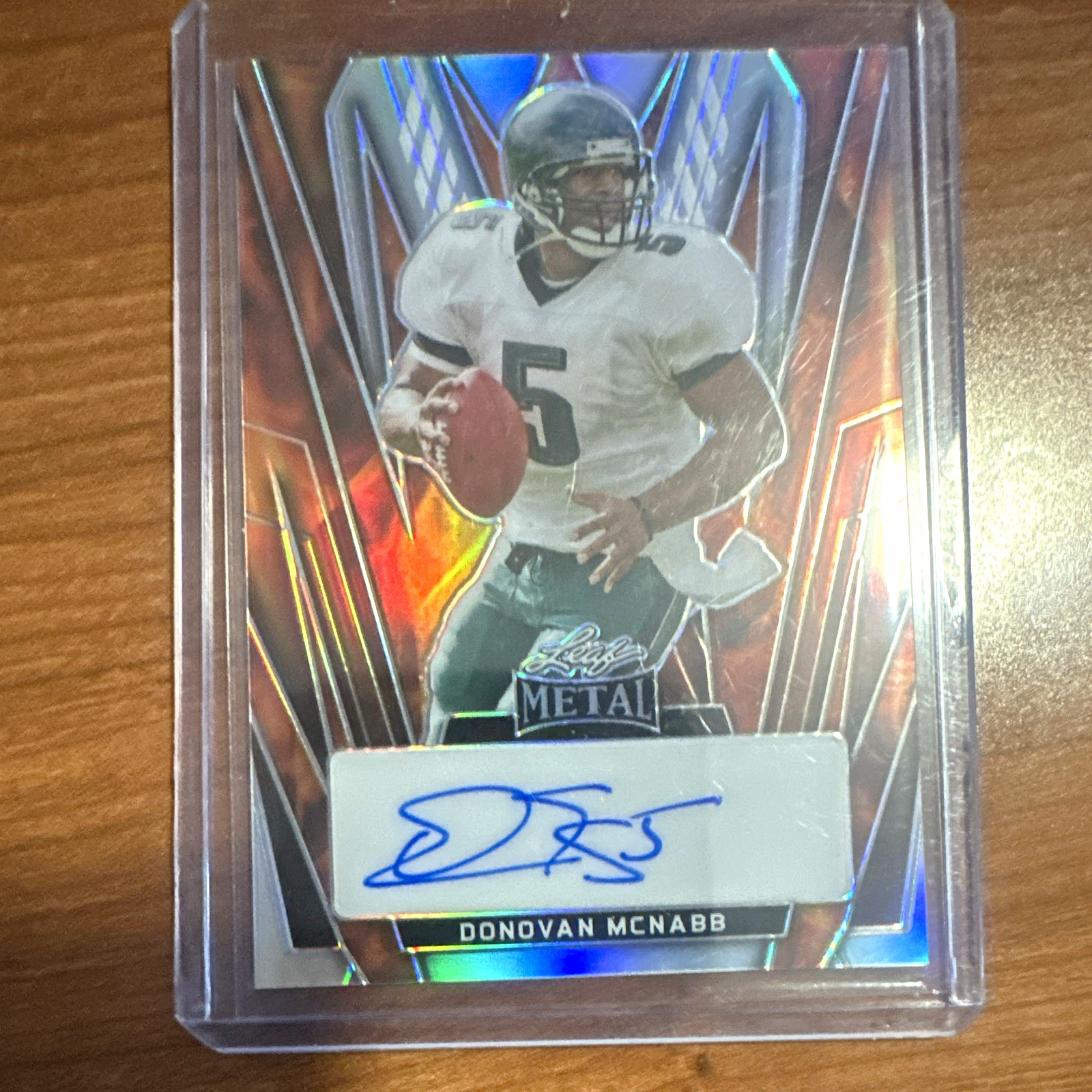 Leaf 2024 Metal Donovan McNabb Eagles Fire Prismatic Auto BA-DM2 3/9