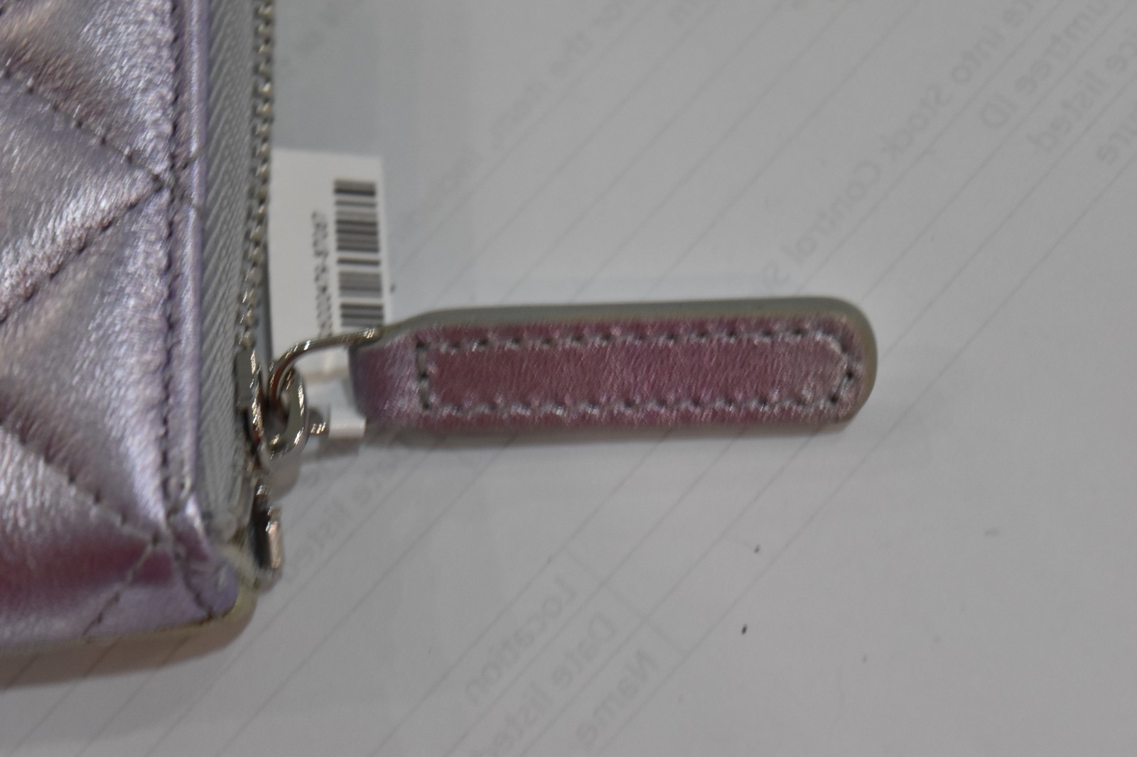 Chanel 21K Iridescent Ombre Purple Small Zip Pouch image 6