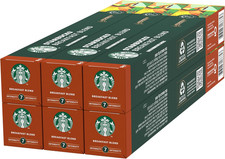 Starbucks Breakfast Blend Nespresso Capsules Medium Roast 60 Pack (6x10) 0.39 per lighter