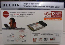 Belkin Cardbus Network Card F5D5010 32 Bit, PC To Network Or Broadband Modem