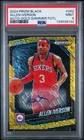 Allen Iverson /10 Auto Gold Shimmer FOTL 2024 Prizm Black MINT PSA 9