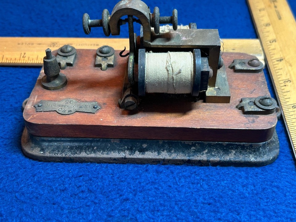 Ancien Relais Télégraphique J.H. Bunnell & Co. - 175 Ohms - USA - Pour Pièces