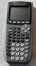 Texas Instruments TI-84 Plus Silver Edition, with manual. Clean!