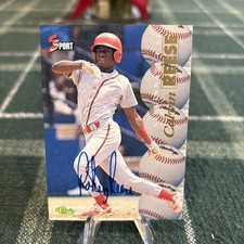 1995 Classic 5 Sport Autographs #98 Pokey Calvin Reese Signed Cincinnati Reds