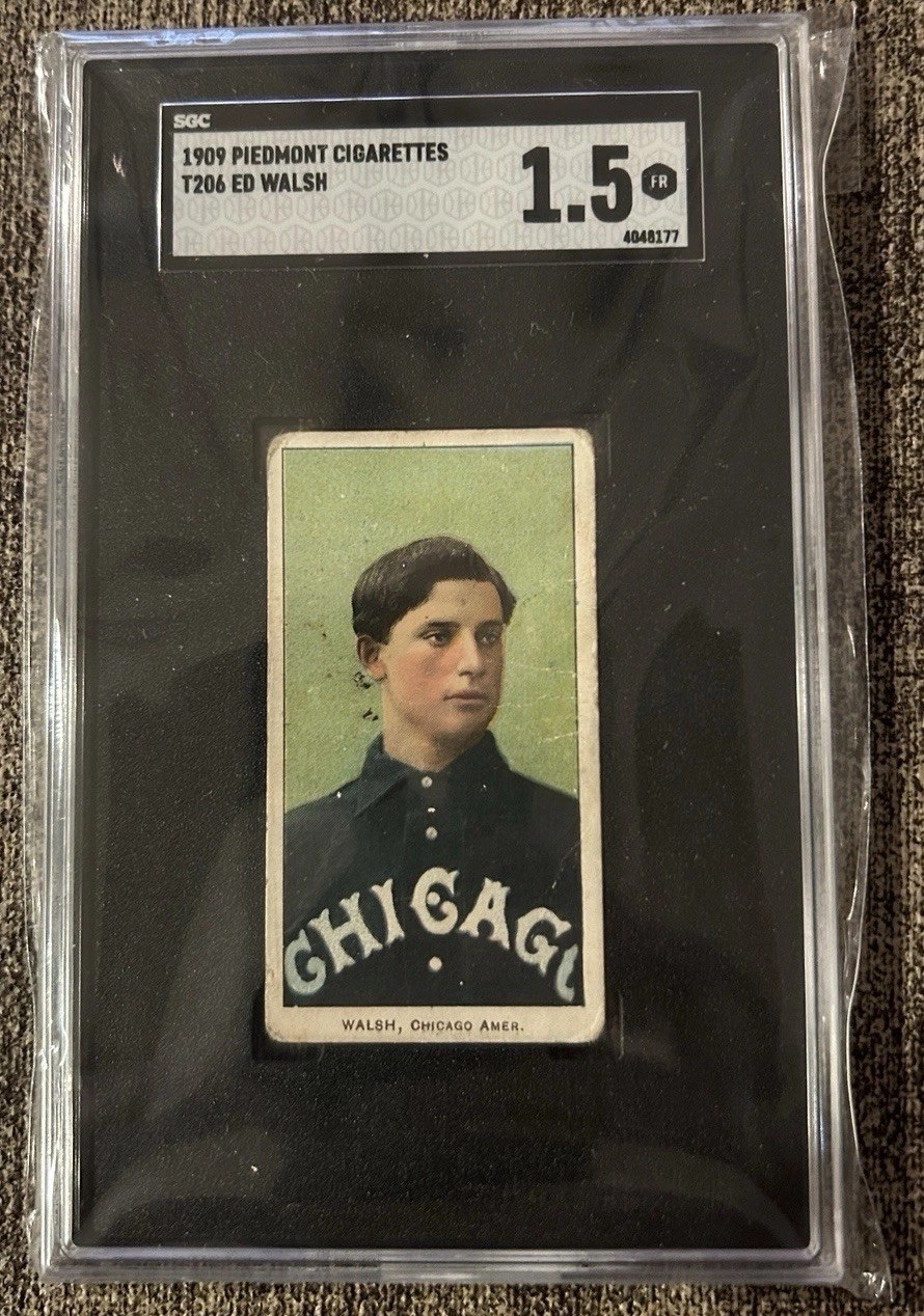 SGC 1.5 T206 Piedmont Ed Walsh HOF Certified Authentic