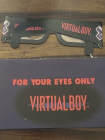 VIRTUAL BOY Promo 3D Glasses w/ ENVELOPE Nintendo Power FOR YOUR EYES ONLY Rare