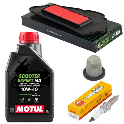 Wartung Set Ölsieb Öl 1L Luftfilter Zündkerze für Honda SH 150 AD KF40 2020-2026