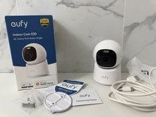 eufy Indoor Cam E30 4K UHD Security Camera Color Night Vision Smart AI Tracking
