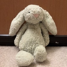 Jellycat Small 8in Kiwi Bashful Bunny RETIRED gently loved