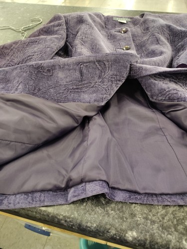 Vtg Koret Blazer Sz 12 Women’s Ladies Purple Tapestry Jacket Fall - Picture 5 of 9