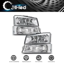 Headlights for 2003-2006 Chevy Silverado/Avalanche 1500 2500 3500 Headlamps Pair