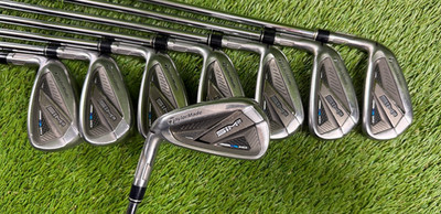 *Nice* TaylorMade Sim2 Max Iron Set 4-AW | Left Hand | KBS Max MT 85 Regular
