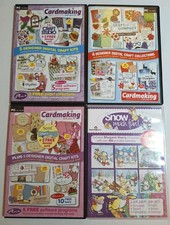 4 PC CD-ROM Complete Cardmaking & Quick Cards Digital Crafts, Printable Elements