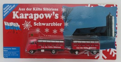 RARE GRELL HO 1/87 TRUCK TRUCK ROBUR LO 3000 KARAPOW'S SIBERIAN BEER USSR