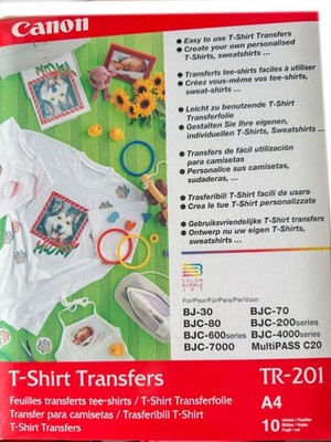 CANON T-Shirt Transfers TR-201 A4 10 Blatt