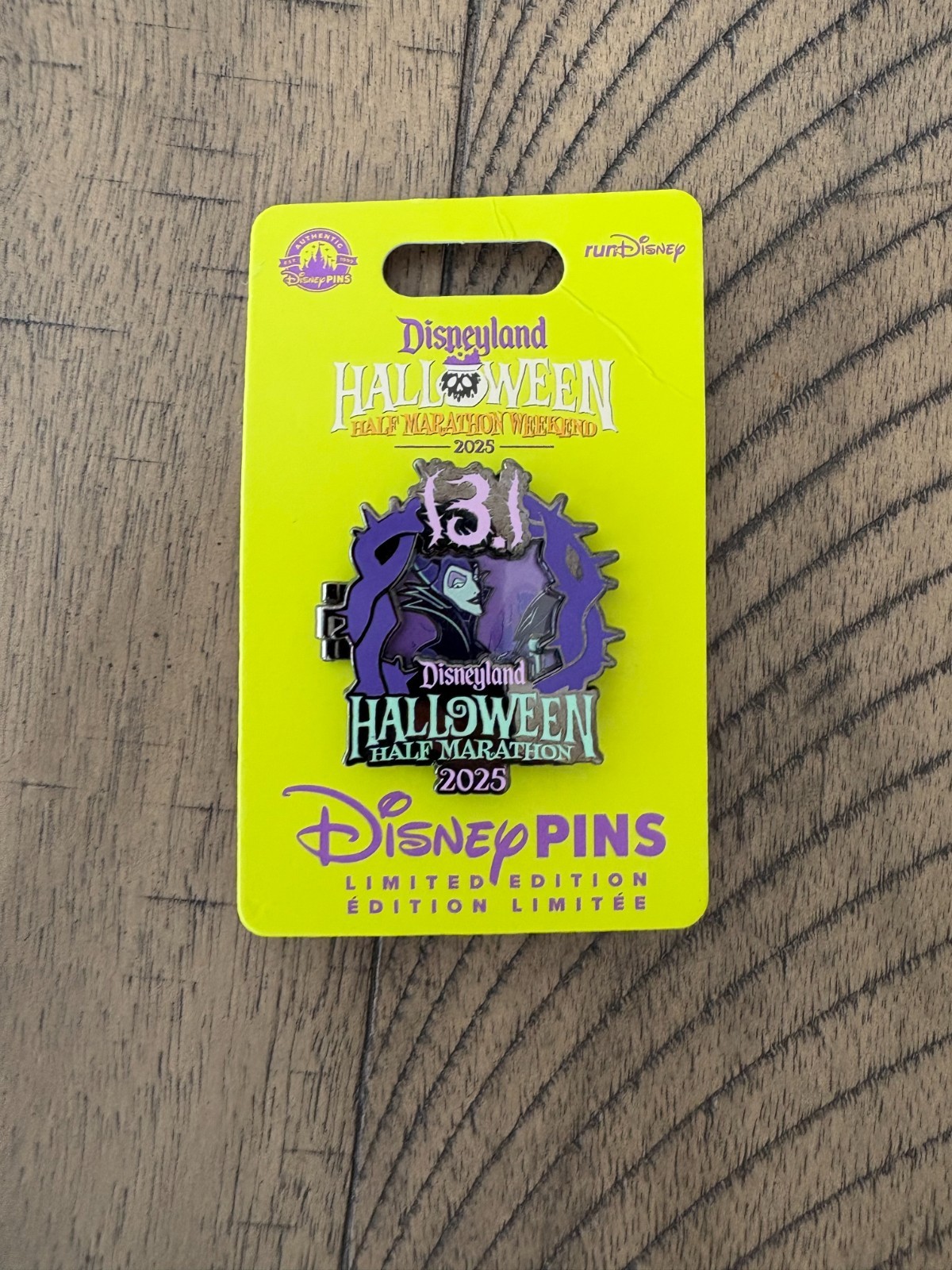 runDisney Halloween Half-Marathon Weekend Villains-Maleficent "I Did It" Pin-LE