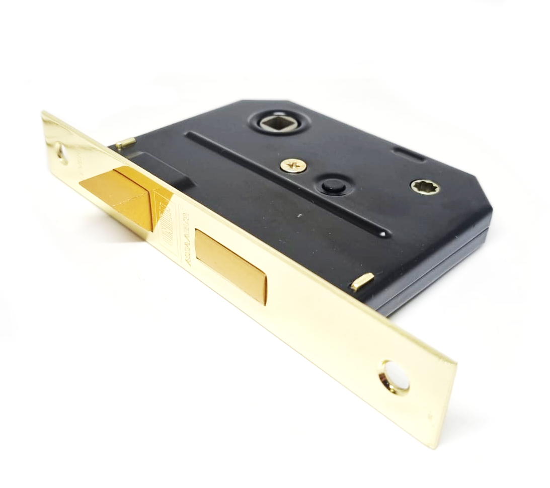 Union - J2294-PL-3.00 - Polished Brass Mortice Bathroom Lock 75mm (3"")