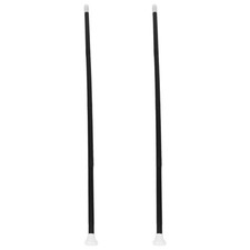 2 Sets Halloween Black Plastic Cane Prop Magician Staff Walking Stick For Stage