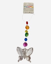 Ganz Crystal Expressions Heavenly Butterfly Acrylic 3" x 7" Suncatcher Ornament