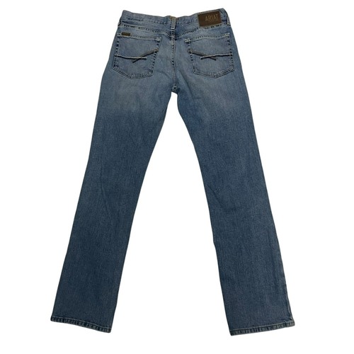 Ariat Denim Men's M4 Relaxed Straight Leg Light Wash Jeans Size 31/34 - Picture 5 of 10
