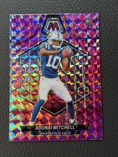 2024 Panini Mosaic - Rookies Adonai Mitchell #350 Camo Pink Mosaic Prizm (RC)