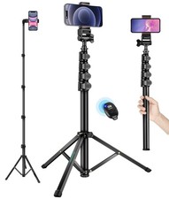 Phone Tripod, 70" Selfie Stick Tripod Stand Cell Phone Tripods with Remote Ph...