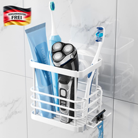 Saugnapf ZahnbüRstenhalter Wand Ohne Bohren FüR Bad KüChe Weiß 2Er Set